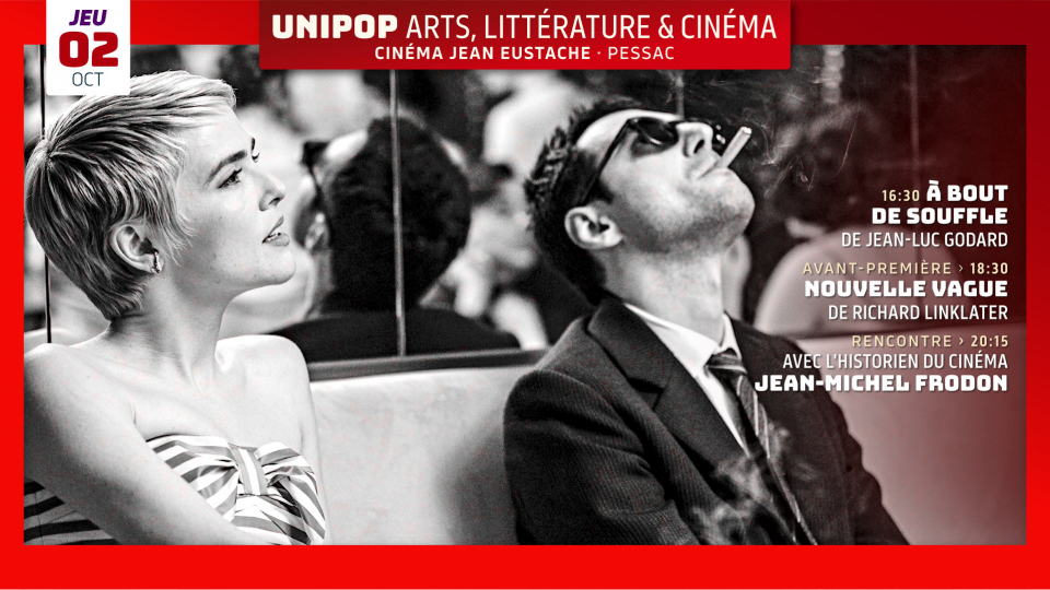 Avant-première « Nouvelle vague » de Richard Linklater suivi d’un entretien avec Antoine De Baecque Avant-première « Nouvelle vague » de Richard Linklater suivi d’un entretien avec Antoine De Baecque