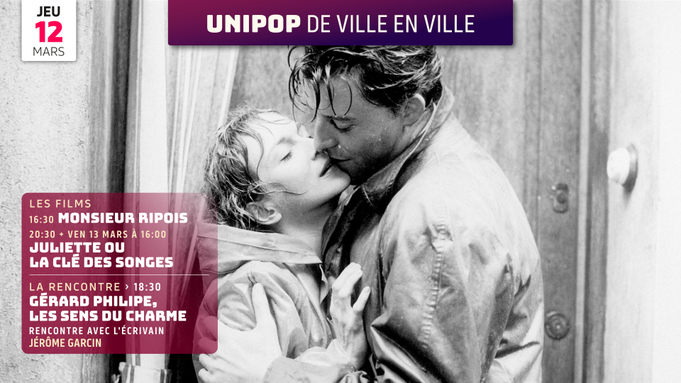 Gérard Philipe, les sens du charme, rencontre avec l’écrivain Jérôme Garcin, animée par Jean-Claude Raspiengeas