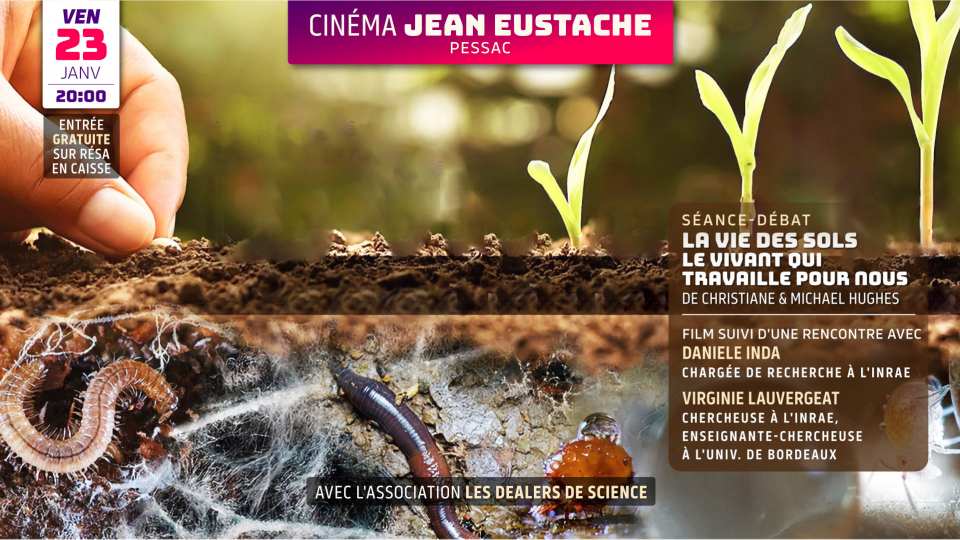 Séance-débat : LA VIE DES SOLS, LE VIVANT QUI TRAVAILLE POUR NOUS, de Christiane et Michael Hughes