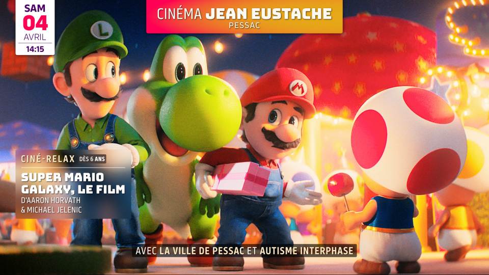 Séance Ciné-Relax : SUPER MARIO GALAXY, LE FILM d&rsquo;Aaron Horvath et Michael Jelenic (dès 6 ans)