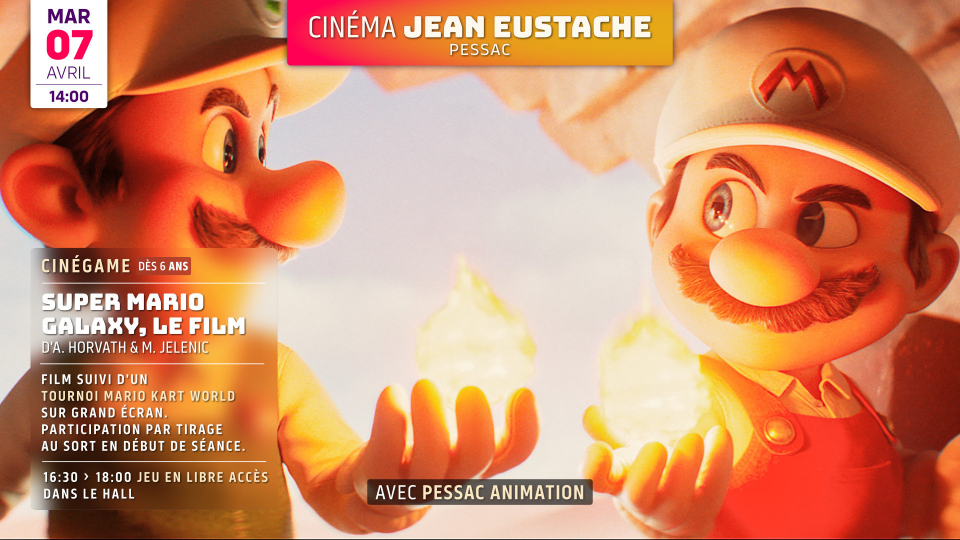 Cinégame : SUPER MARIO GALAXY, LE FILM d&rsquo;Aaron Horvath et Michael Jelenic (dès 6 ans)