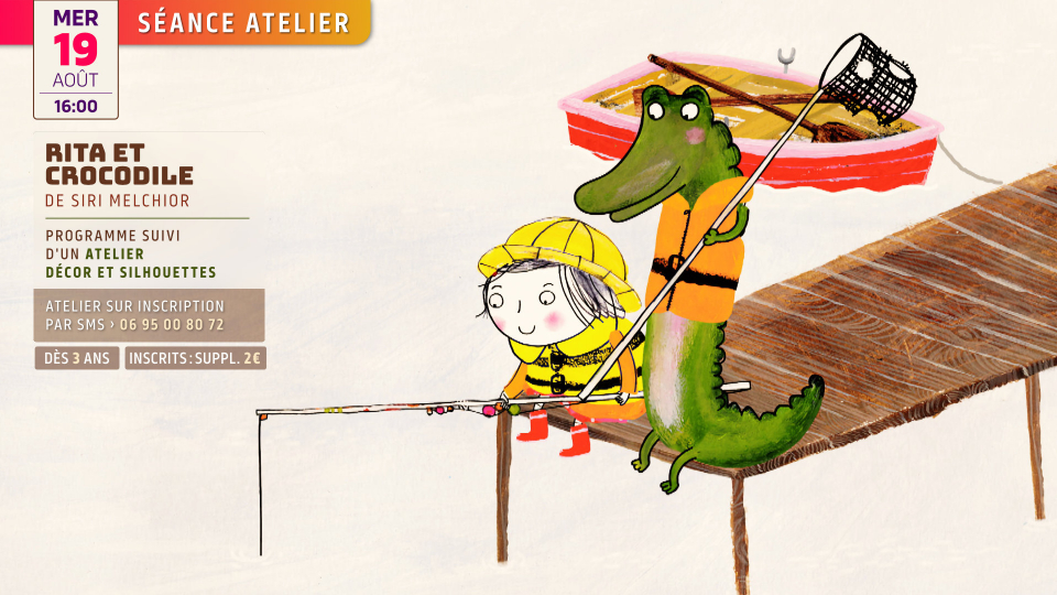 Séance atelier :  RITA ET CROCODILE (dès 3 ans)
